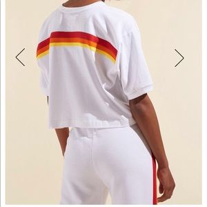 New with Tag! Wesley Baxter Cropped White Tee